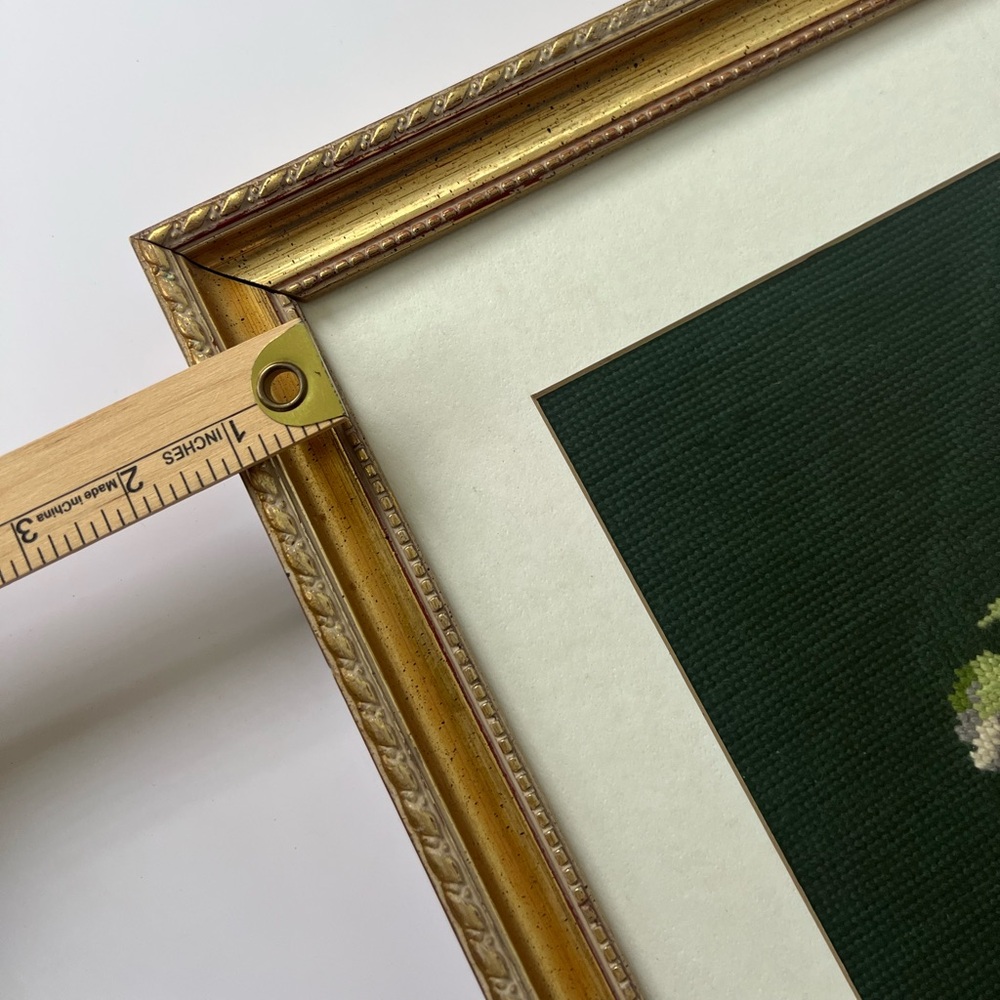French Floral Needlepoint Vintage Margot de Paris Hand Stitched Tapestry #557 - Picture 12 of 16